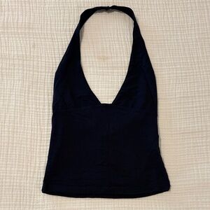 Navy Halter Top
